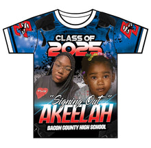 Load image into Gallery viewer, “Akeelah” Custom Designed Graduation shirt
