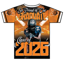 Load image into Gallery viewer, “Anthony Galberth” Custom Designed 3D Graduation shirt