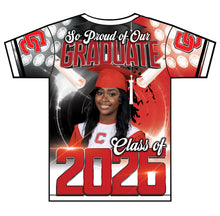 Load image into Gallery viewer, “Caniyae” Custom Designed 3D Graduation shirt