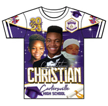 Load image into Gallery viewer, "Christian" Custom Designed Graduation 3D shirt