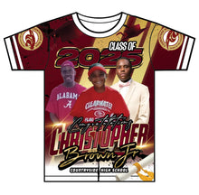 Load image into Gallery viewer, “Christopher” Custom Designed 3D Graduation shirt