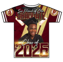 Load image into Gallery viewer, “Christopher” Custom Designed 3D Graduation shirt