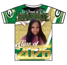 Load image into Gallery viewer, “Deadra” Custom Designed 3D Graduation shirt
