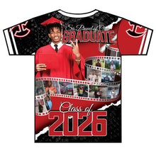 Load image into Gallery viewer, “Deonte” Custom Designed 3D Graduation shirt