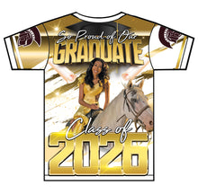 Load image into Gallery viewer, “Erielle” Custom Designed 3D Graduation shirt