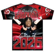 Load image into Gallery viewer, “J'Mya” Custom Designed 3D Graduation shirt