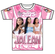 Load image into Gallery viewer, “Jaleah” Custom Designed Graduation shirt