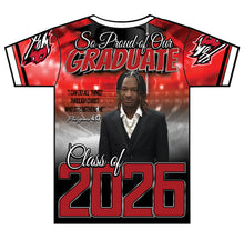 Load image into Gallery viewer, “Jamari” Custom Designed 3D Graduation shirt