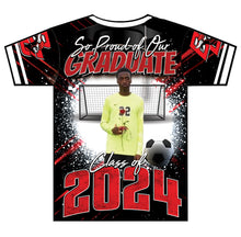 Load image into Gallery viewer, "Ja'Terrious" Custom Designed Graduation 3D shirt