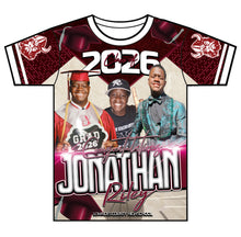 Load image into Gallery viewer, “Jonathan Riley” Custom Designed 3D Graduation shirt