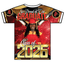 Load image into Gallery viewer, “Jordin” Custom Designed 3D Graduation shirt