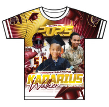 Load image into Gallery viewer, “Kadarius” Custom Designed Graduation shirt