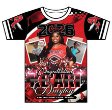 Load image into Gallery viewer, “Ke'Ari” Custom Designed 3D Graduation shirt