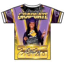 Load image into Gallery viewer, “Ke'Myah” Custom Designed 3D Graduation shirt