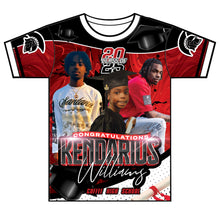 Load image into Gallery viewer, “Kendarius” Custom Designed Graduation shirt