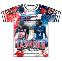 Load image into Gallery viewer, “La'darian ” Custom Designed 3D Graduation shirt