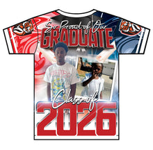 Load image into Gallery viewer, “La'darian ” Custom Designed 3D Graduation shirt