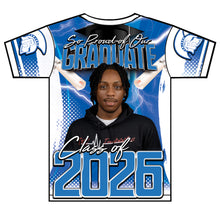 Load image into Gallery viewer, “Marcus Gibson” Custom Designed 3D Graduation shirt