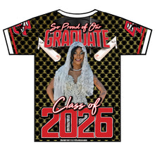 Load image into Gallery viewer, “Markeria” Custom Designed 3D Graduation shirt