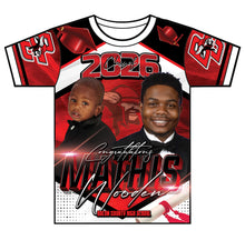 Load image into Gallery viewer, “Mathis” Custom Designed 3D Graduation shirt