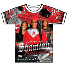 Load image into Gallery viewer, “Shamiah” Custom Designed 3D Graduation shirt