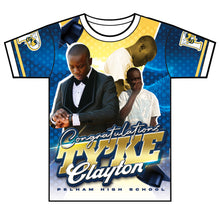 Load image into Gallery viewer, “Ty'ke” Custom Designed 3D Graduation shirt
