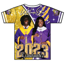 Load image into Gallery viewer, "Alayah and Tyrell" Custom Designed Graduation 3D shirt