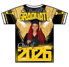 Load image into Gallery viewer, “Zayriah” Custom Designed 3D Graduation shirt