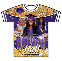 Load image into Gallery viewer, "Aniyah Hall" Custom Designed Graduation 3D shirt