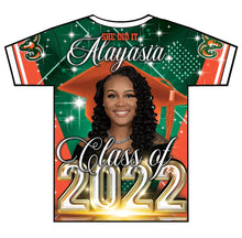 Load image into Gallery viewer, "Alayasia" Custom Designed Graduation 3D shirt