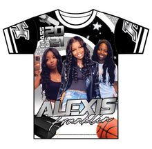 Load image into Gallery viewer, "Alexis Franklin" Custom Designed Graduation 3D shirt