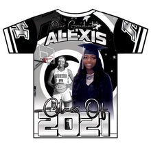 Load image into Gallery viewer, "Alexis Franklin" Custom Designed Graduation 3D shirt