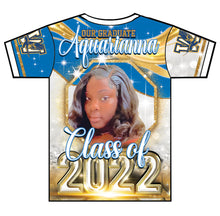Load image into Gallery viewer, "Aquarianna" Custom Designed Graduation 3D shirt