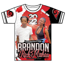 Load image into Gallery viewer, "Rick'Mishia & Brandon" Custom Designed Graduation 3D shirt