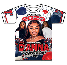 Load image into Gallery viewer, "Big Red" Custom Designed Graduation 3D shirt