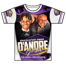 Load image into Gallery viewer, "Deandre Benton" Custom Designed Graduation 3D shirt