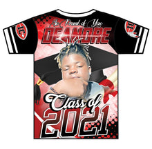 Load image into Gallery viewer, "De'Andre" Custom Designed Graduation 3D shirt
