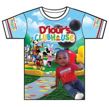 Load image into Gallery viewer, "Diours Clubhouse" Custom Designed Birthday 3D shirt