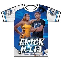 Load image into Gallery viewer, "Erick & Julia" Custom Designed Graduation 3D shirt