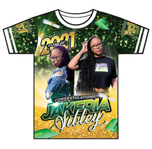 Load image into Gallery viewer, "Jakeria" Custom Designed Graduation 3D shirt