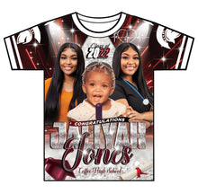 Load image into Gallery viewer, "Jaliyah" Custom Designed Graduation 3D shirt