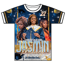 Load image into Gallery viewer, "Jasmin" Custom Designed Graduation 3D shirt