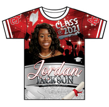 Load image into Gallery viewer, "Jordan Jackson" Custom Designed Graduation 3D shirt