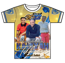 Load image into Gallery viewer, "Tilly" Custom Designed Graduation 3D shirt