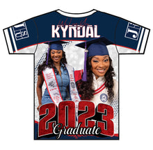 Load image into Gallery viewer, "Kyndal" Custom Designed Graduation 3D shirt