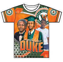 Load image into Gallery viewer, "Duke" Custom Designed Graduation 3D shirt