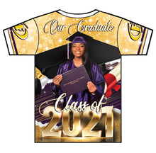 Load image into Gallery viewer, "Nykeriona Paschal" Custom Designed Graduation 3D shirt