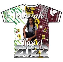 Load image into Gallery viewer, "Sariah Wells" Custom Designed Graduation 3D shirt