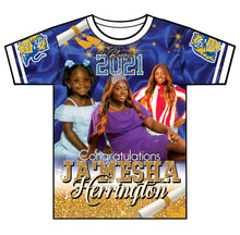 Load image into Gallery viewer, "Ja'Mesha" Custom Designed Graduation 3D shirt