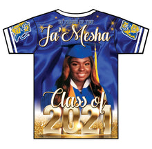 Load image into Gallery viewer, "Ja'Mesha" Custom Designed Graduation 3D shirt